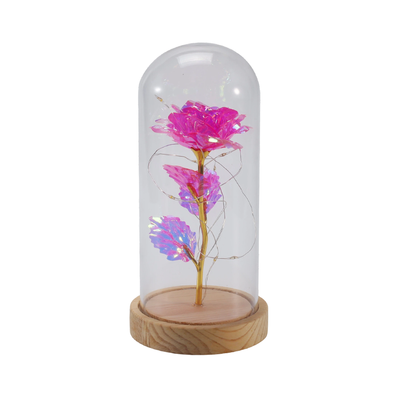 Lampka kloszowa Galaxy Rose Glass (z misiem lub bez, wiele kolorów)