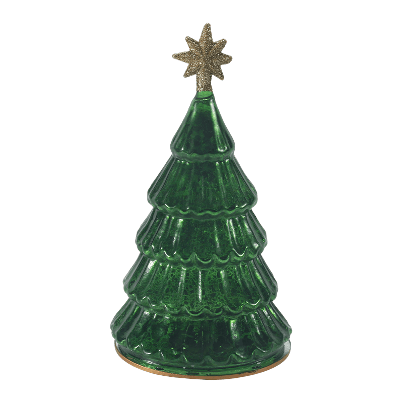 Lampka choinkowa 10*20 cm w stylu vintage ze szkła rtęciowego