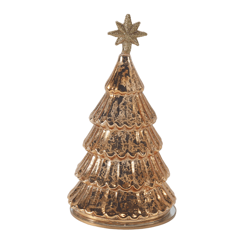 Lampka choinkowa 10*20 cm w stylu vintage ze szkła rtęciowego