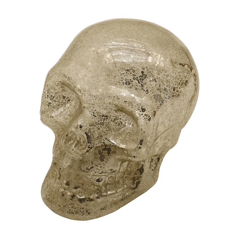 8*9cm ręcznie malowany zestaw ozdób ze szklanej czaszki na Halloween